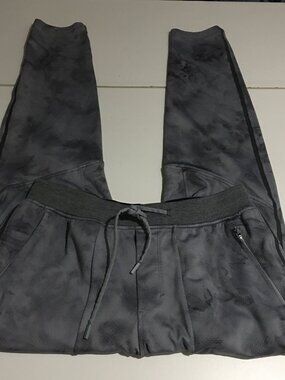 Lululemon Textured Tech Pants Mens Large Gray Tie-Dye Joggers Stretch Wicking